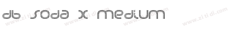 DB Soda X Medium字体转换